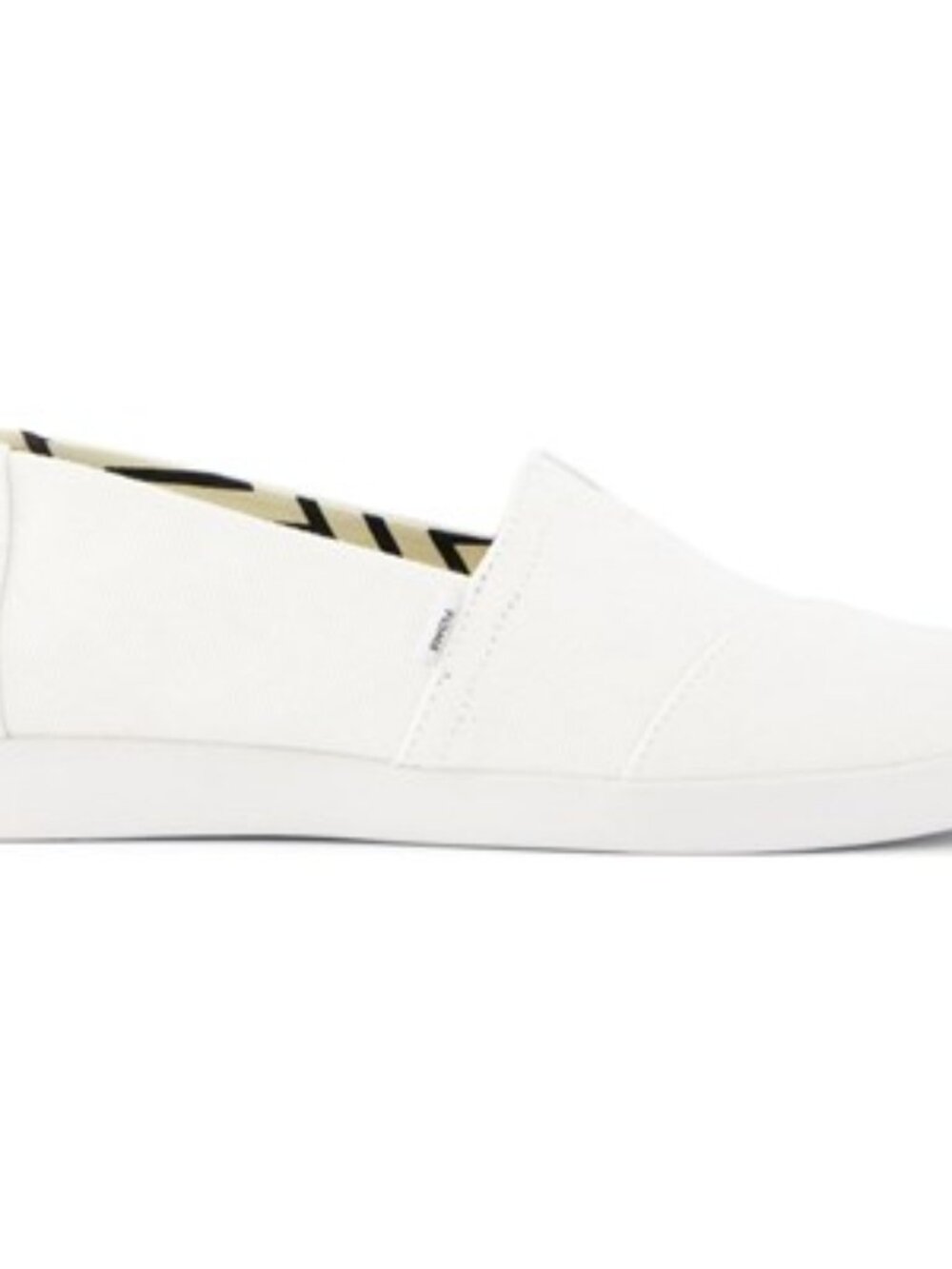 Toms - Womens Alpargata Plus Espadrille, size 8 US womens, color white.